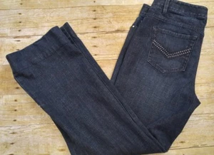 Womens Jeans Size 10 LOFT Dark Wash Denim Original Bootcut Jeans Pants - Picture 1 of 6
