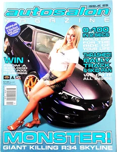 Autosalon Magazine Issue No.25 MONSTER! GIANT KILLING R34 SKYLINE - Picture 1 of 1