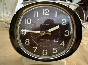 Vintage 1960s 1970s Westclox BIG BEN Wind Alarm Clock - Glows Puppy Friend L@@K - Picture 1 of 10