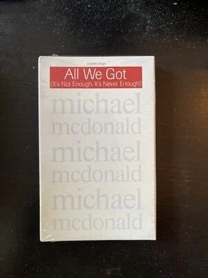 Sealed Michael McDonald All We Got Cassette Single 1990 Foto 1 de 4