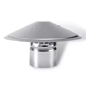 Capucha de techo de chimenea 125 mm 5 pulgadas acero inoxidable - Imagen 1 de 4