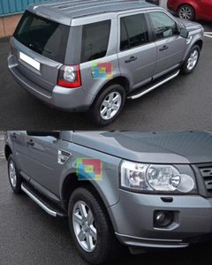 PEDANE LATERALI LAND ROVER FREELANDER 2 2006-2014 SOTTO PORTA IN ALLUMINIO -. - Imagen 1 de 5