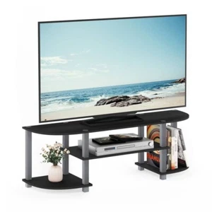 Small Corner TV Stand Console Entertainment Center For 42 inch Living Room Black - Picture 1 of 5