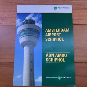 Vintage Amsterdam Airport Schiphol Brochure Terminal Guide Maps English - Picture 1 of 4