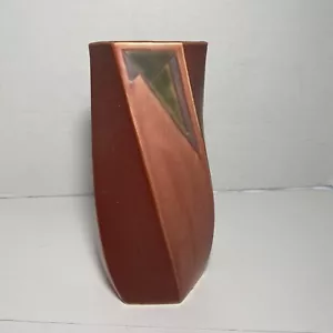 1928 ROSEVILLE FUTURA sechseckige gedrehte Vase Form 8" LESEN - Bild 1 von 9
