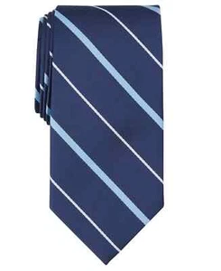 Club Room Mens Cowan Stripe Tie Navy Blue Necktie - Picture 1 of 5