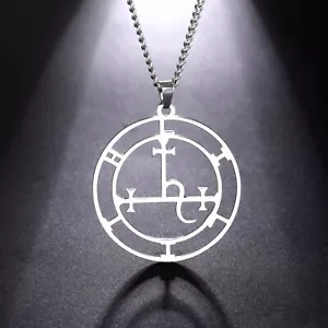 Collar Colgante Sigilo Lilith Amuleto Pagano Mitología Wicca Joyería Brujería - Imagen 1 de 10