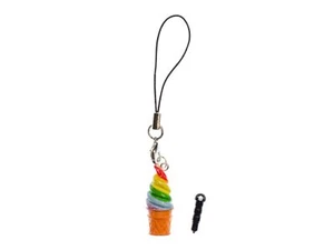 Crème Glacée Molle Cornet de Téléphone Miniblings Glace Gaufre Portable Été Bun - Photo 1 sur 4