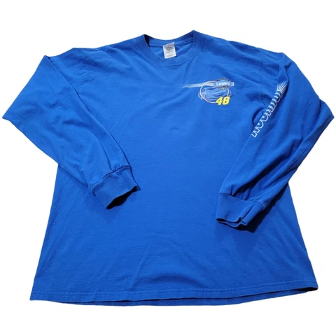 Jimmie Johnson Lowe's Racing Chase Nascar Long Sleeve T Shirt Adult Large Cover
