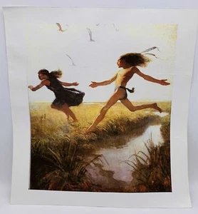 The Children Were Playing at Marriage by Capture N C Wyeth Giclee Canvas Repro - Picture 1 of 3