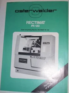 Vtg Osterwalder Ltd Catalog~Rectimat Grinding Machine - Picture 1 of 1