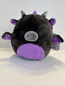 Squishmallows 8" DENT Purple Gray Silver Plush Dragon #2130 NWT 2023 - Picture 1 of 5