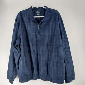 Champions Tour Golf Windbreaker Herren Größe Large 1/4 Reißverschluss Pullover blau elastisch  - Bild 1 von 8