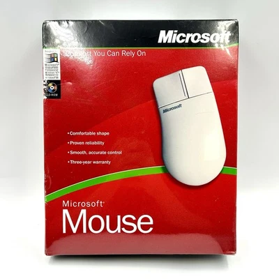 Microsoft 2 Button Mouse 2.0 Intellipoint 365-00084 HDWR WIN32 Computer New PS/2 - Image 1 of 4