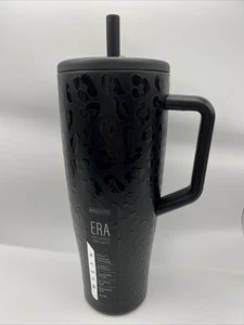 Bicchiere in paglia Brumate Era 40 oz nero onice leopardo antiperdite DWER40OXL - Foto 1 di 8