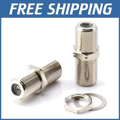 Satellite and CATV Coaxial Cable Couplers - 100 Pack - Image 1 of 4