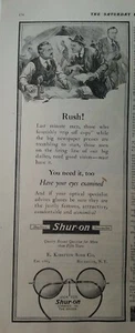 1920 E. Kirstein Sons Shur-on gafas gafas gafas vintage anuncio - Imagen 1 de 1