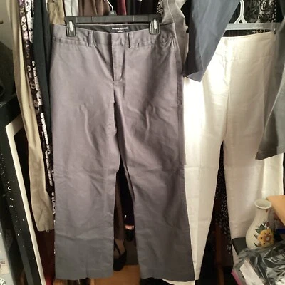 Banana Republic Gray cotton Pants Women's Size 6 - Image 1 of 4