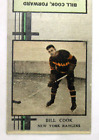 1930&#39;s BILL COOK NY Rangers HOF hockey Diamond Matchbook cover w/striker