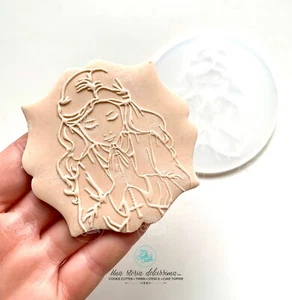 Kommunion Konfirmation Mädchen im Gebet Ausstechformen Ausstecher D8,5cm - Bild 1 von 1