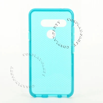 Tech21 Evo Check LG V40 ThinQ Anti-Shock Case Snap TPU Cover - Turquoise Blue - Image 1 of 4