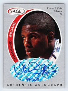 Shammond Williams 1998 SAGE Auténtico Novato Automático Plateado/265 #A49 Tacones Alquitrán - Imagen 1 de 2