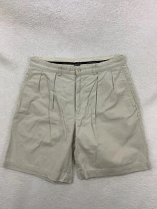 Pantalones Cortos Chinos Polo Ralph Lauren Para Hombre Talla 33 Beige Plisado Informal Algodón Bolsillos - Imagen 1 de 9