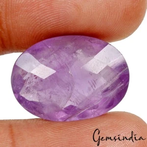 Piedra preciosa suelta corte ovalado amatista púrpura rica natural certificada de 19,30 quilates - Imagen 1 de 5