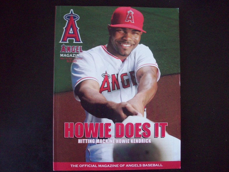 Los Angeles Angels Official Program Howie Kendrick (2008) - Image 1 of 1