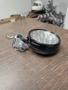 NOS Vintage 4 Inch PM-408 Black Fog Work Light GE Glass Cover Rat Rod Tractor - Picture 1 of 4