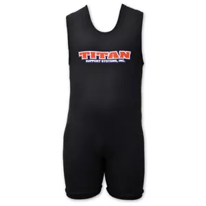 Titan Triumph Matte Black Powerlifting Singlet - IPF USPA Legal Raw Powerlifting - Picture 1 of 1