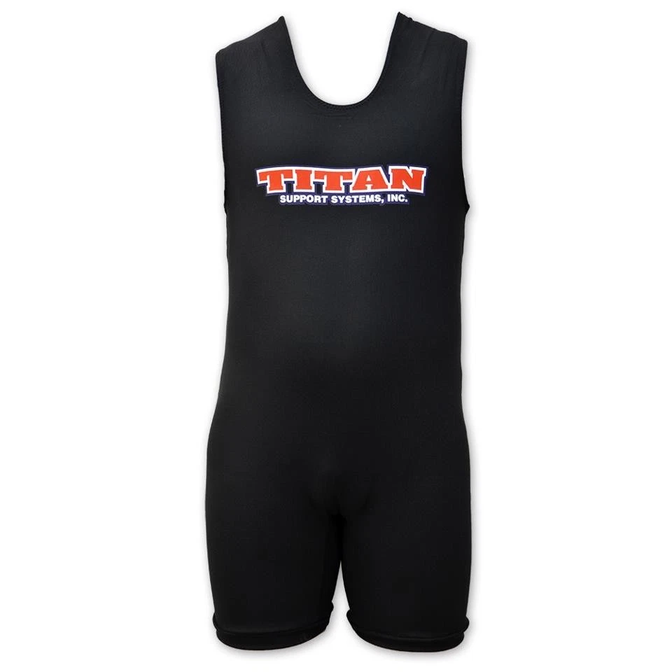 Titan Triumph Matte Black Powerlifting Singlet - IPF USPA Legal Raw Powerlifting - Image 1 of 1