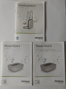 User Guide/ Setup Manuals Only For : Phonak ComPilot II and TVLink II Original - Picture 1 of 2
