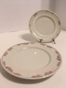 Dinner Plates Syracuse China Restaurant Ware Red Floral Set Of 2 Dinner Ware - Picture 1 of 8