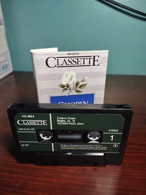 Imported Classette Chopin Etudes Cassette Werner Haas Vintage Play Tested Works  - Image 1 of 4