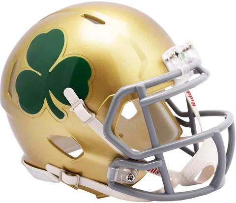Notre Dame Fighting Irish Riddell Shamrock Speed Mini Helmet Cover