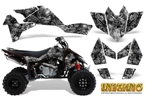 KIT DE GRÁFICOS SUZUKI LT-R 450 LTR450 CREATORX CALCOMANÍAS INFERNO PLATA - Imagen 1 de 1