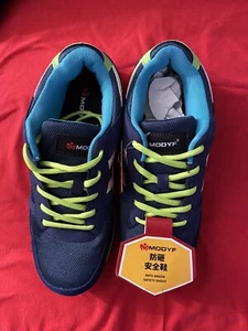 MEN'S MODYF ATHLETIC BLUE WORK SAFETY STEEL TOED SHOES US 9.5 NEW NO BOX - Picture 1 of 7