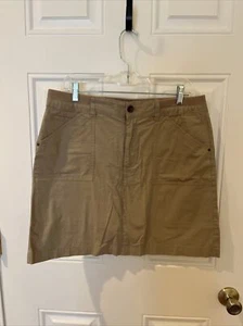Croft & Barrow Skort Shorts Skirt Beige Khaki Size 12 - Picture 1 of 3