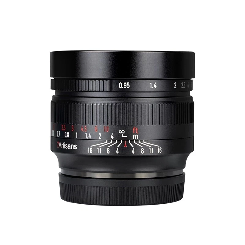 7artisans 50mm F0.95 APS-C Large Aperture MF Lens For Canon Nikon Sony Fuji M43  - Image 1 of 4
