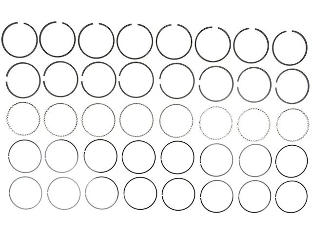 Piston Ring Set Mahle 58MDHD58 for Bristol 408 409 410 1965 1966 1967 1968 1969 - Image 1 of 1