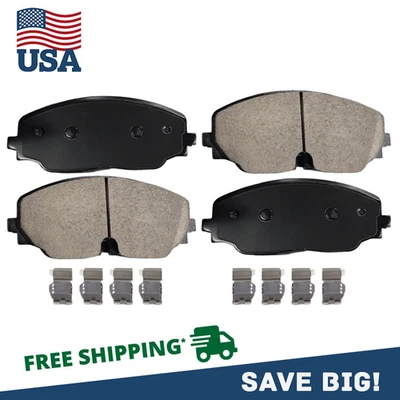 Par de almohadillas delanteras de cerámica con herrajes para Volkswagen Atlas Cross Sport 2018-2023 Foto 1 de 4