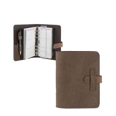 Ruitertassen Terminplaner A6 Leder ranger braun mit Kalender 1W=2S 2025 - Bild 1 von 4