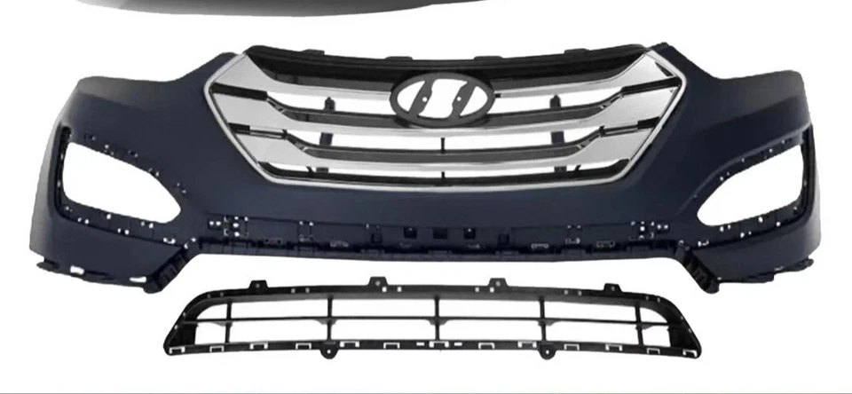 Kit de montaje de cubierta de parachoques delantero fascia y rejilla para Hyundai Santa 2013-2016 Foto 1 de 4