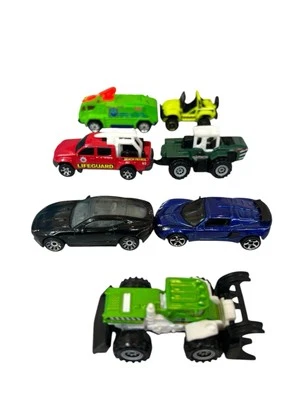 Lot of 7 Matchbox Vehicles MB795 MB911 MB706 MB919 MB975 MB916 Green Fire Tanker - Image 1 of 4