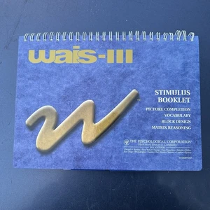 WAIS-III Stimulus Booklet - Picture 1 of 4