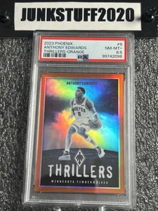2023-24 Phoenix Anthony Edwards /49 PSA 8.5 Pop 2 Thrillers Orange Prizm #9 - Picture 1 of 4