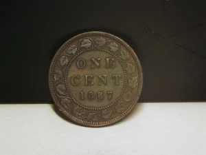 1887 CANADIAN LARGE CENT - Picture 1 of 2