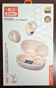 Smart Touch True Wireless Earcuffs Earbuds G85 V5.3 headphone 8H bud +16H case - Picture 1 of 4