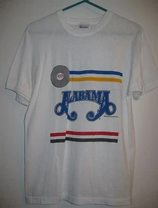 Alabama Band T Shirt Large Just Us 1987 Wild Country - Picture 1 of 4